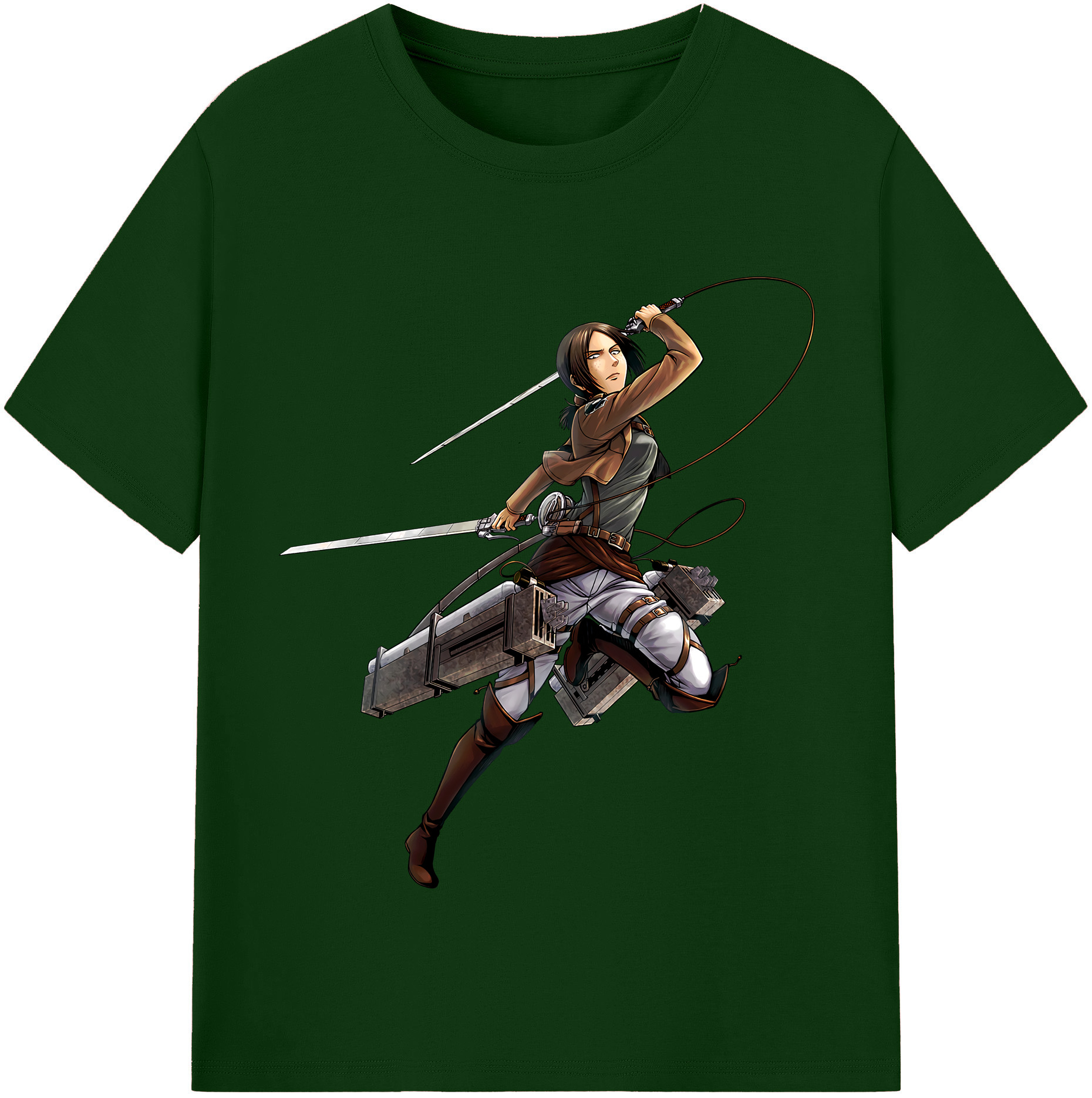 （画像用） 進撃の巨人 Attack on Titan 綿100％半袖Tシャツ（フロントプリント）